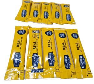 10 pack - Hellmann's REAL-Vraine Mayonnaise, 0.38 oz packets
